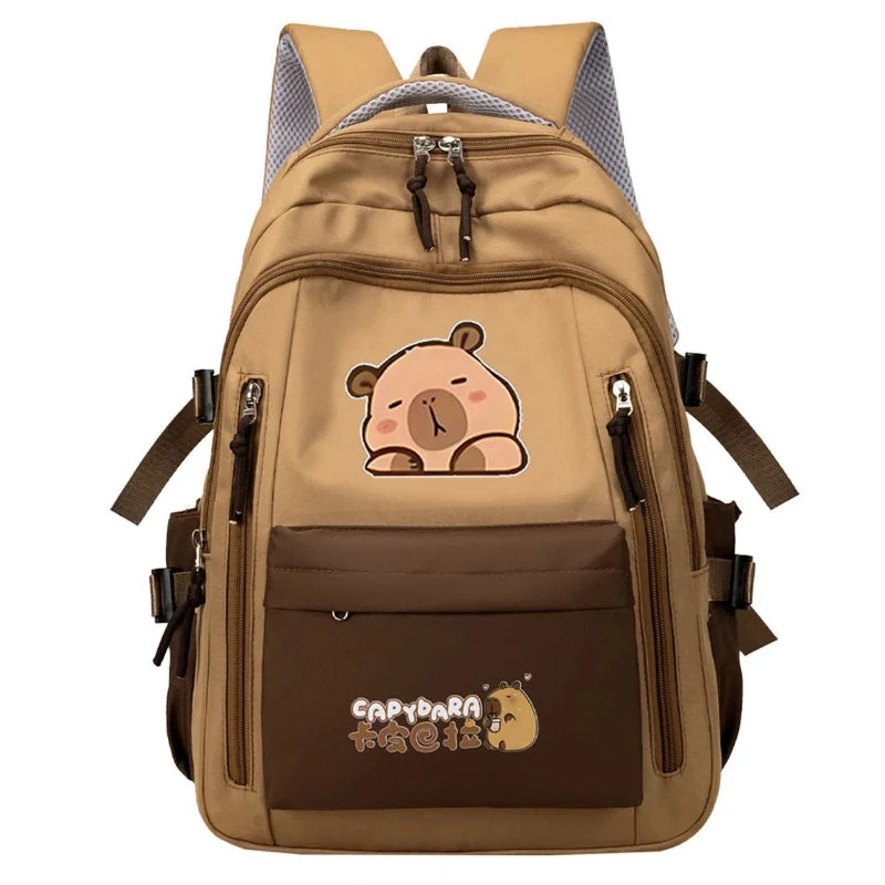 Capybara Cartoon Backpack – Lightweight, Durable & Adorably Cute