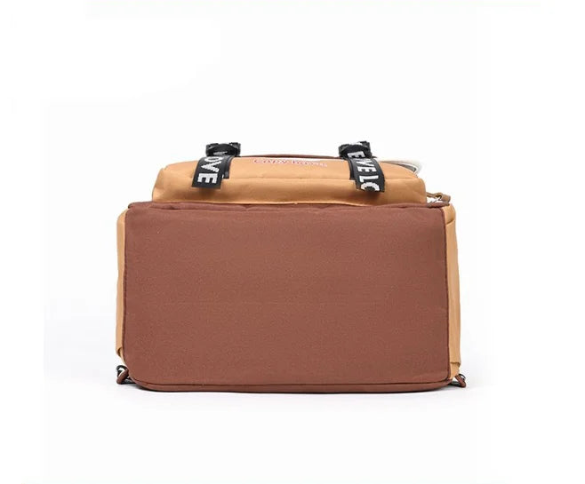 Waterproof Capybara Backpack or Schoolbag for Kids and Teenagers with Plush Keychain