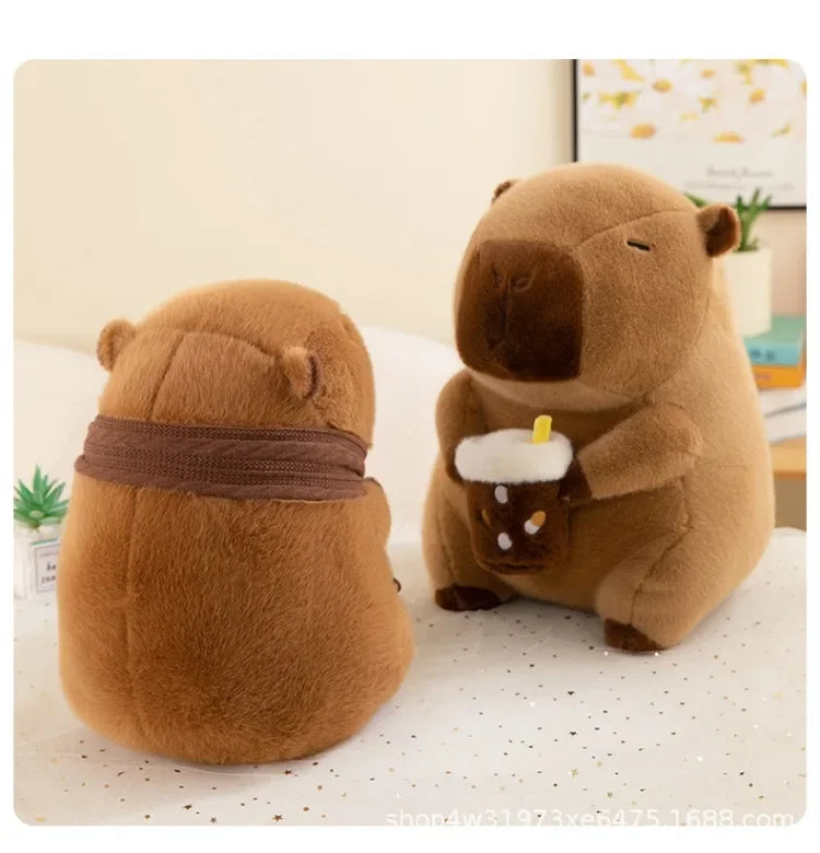 Fluffy Capybara Plush Toy – Kawaii Stuffed Animal Doll (30/40/50cm)