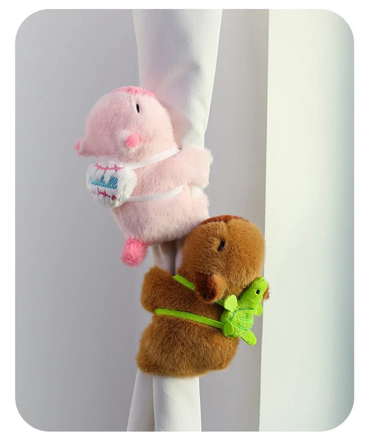 Capybara Hug Slap Bracelet – Plush Toy Wristband