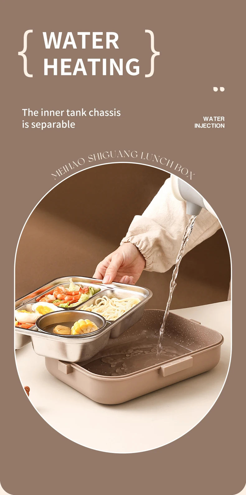 Cute Capybara Stainless Steel Lunch Box (With Cutlery)
