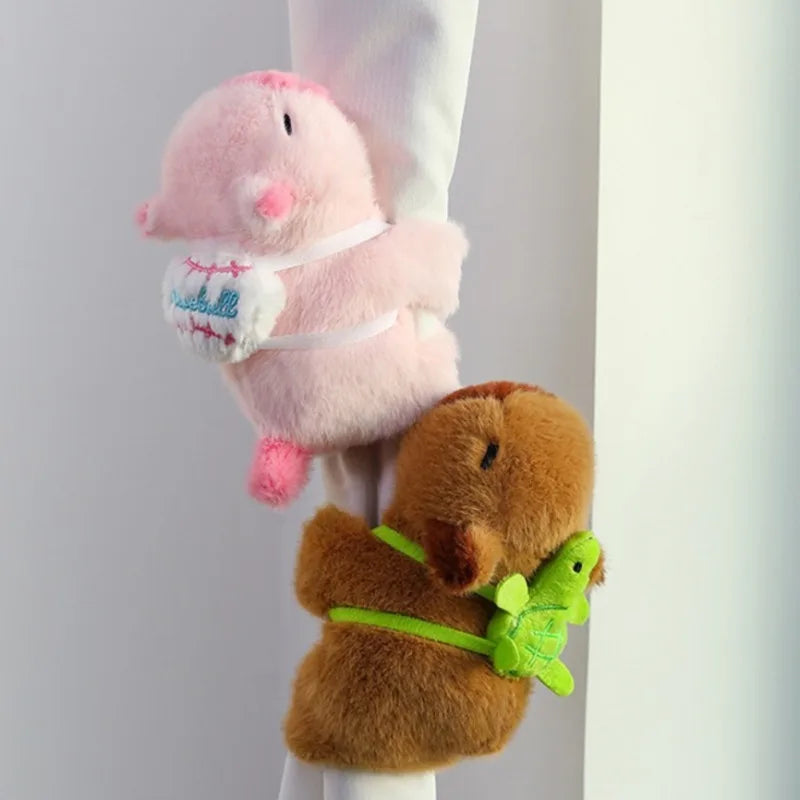 Capybara Hug Slap Bracelet – Plush Toy Wristband