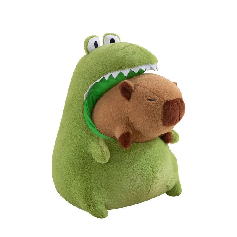 Crocodile Capybara Plush Toy – Cute Anime Stuffed Animal Pillow