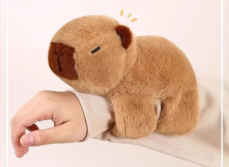Capybara Hug Slap Bracelet – Plush Toy Wristband