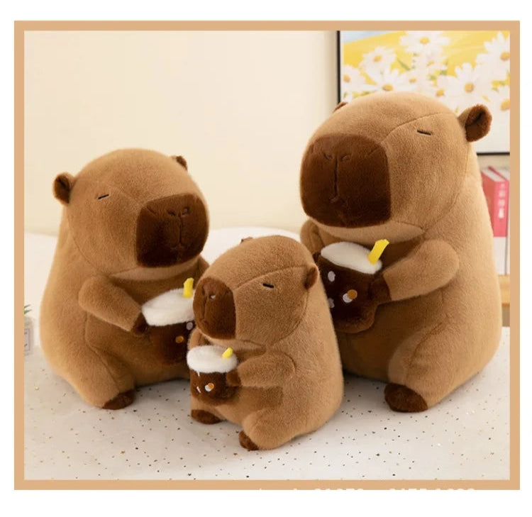 Fluffy Capybara Plush Toy – Kawaii Stuffed Animal Doll (30/40/50cm)