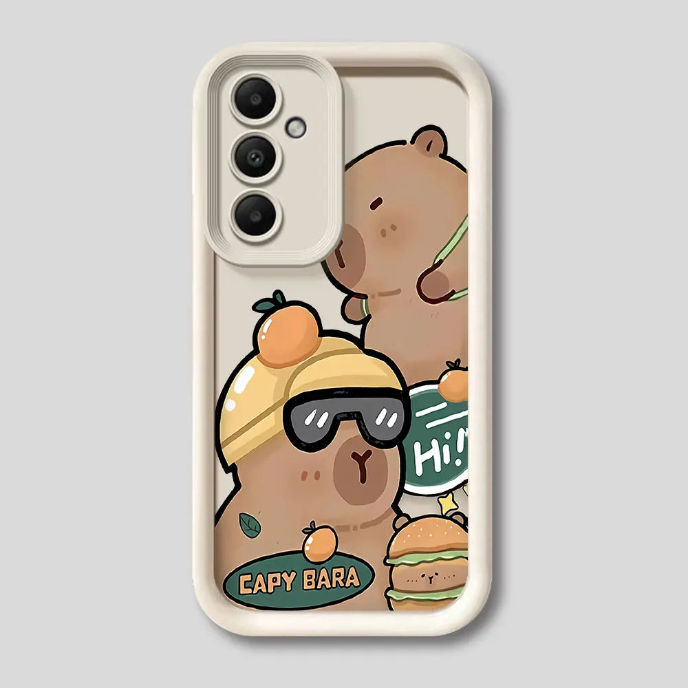 Capybara Phone Case for Samsung Galaxy A Series – Soft Silicone Shockproof Cover