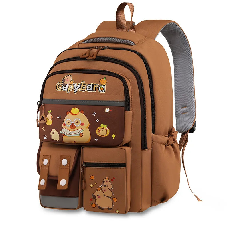 Capybara Cartoon Backpack – Lightweight, Durable & Adorably Cute