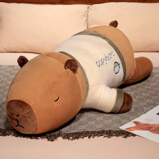 Giant Capybara Plush Toy – 75cm Soft Stuffed Animal Pillow
