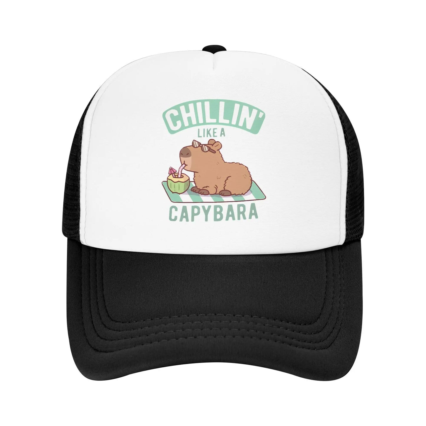 Capybara Trucker Hat – Adjustable Mesh Baseball Cap