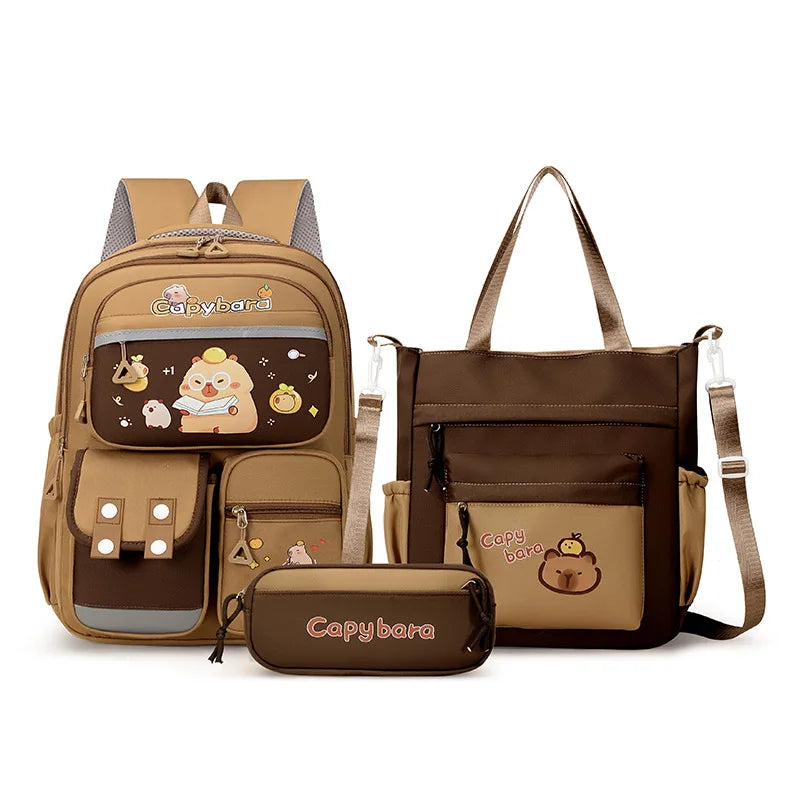 Capybara Cartoon Backpack – Lightweight, Durable & Adorably Cute