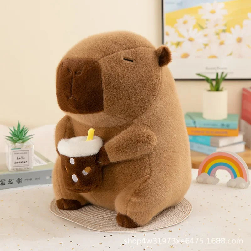 Fluffy Capybara Plush Toy – Kawaii Stuffed Animal Doll (30/40/50cm)