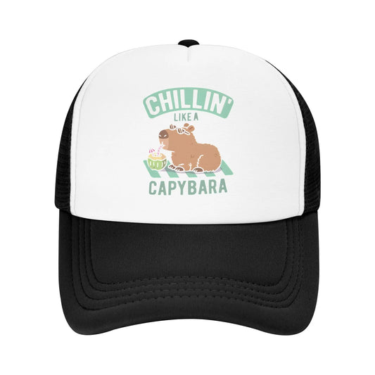 Capybara Trucker Hat – Adjustable Mesh Baseball Cap