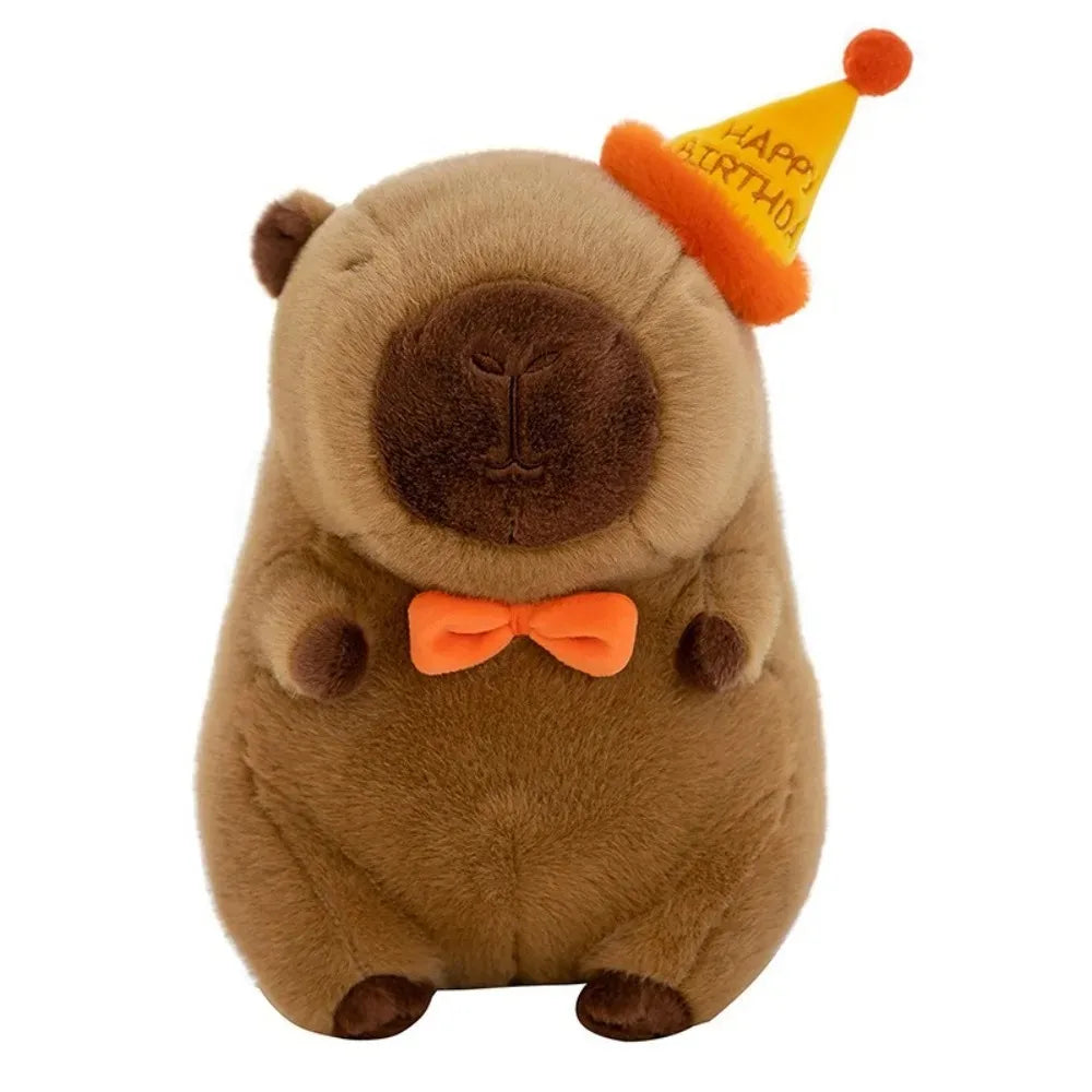Kawaii Capybara 'Happy Birthday' Plushie