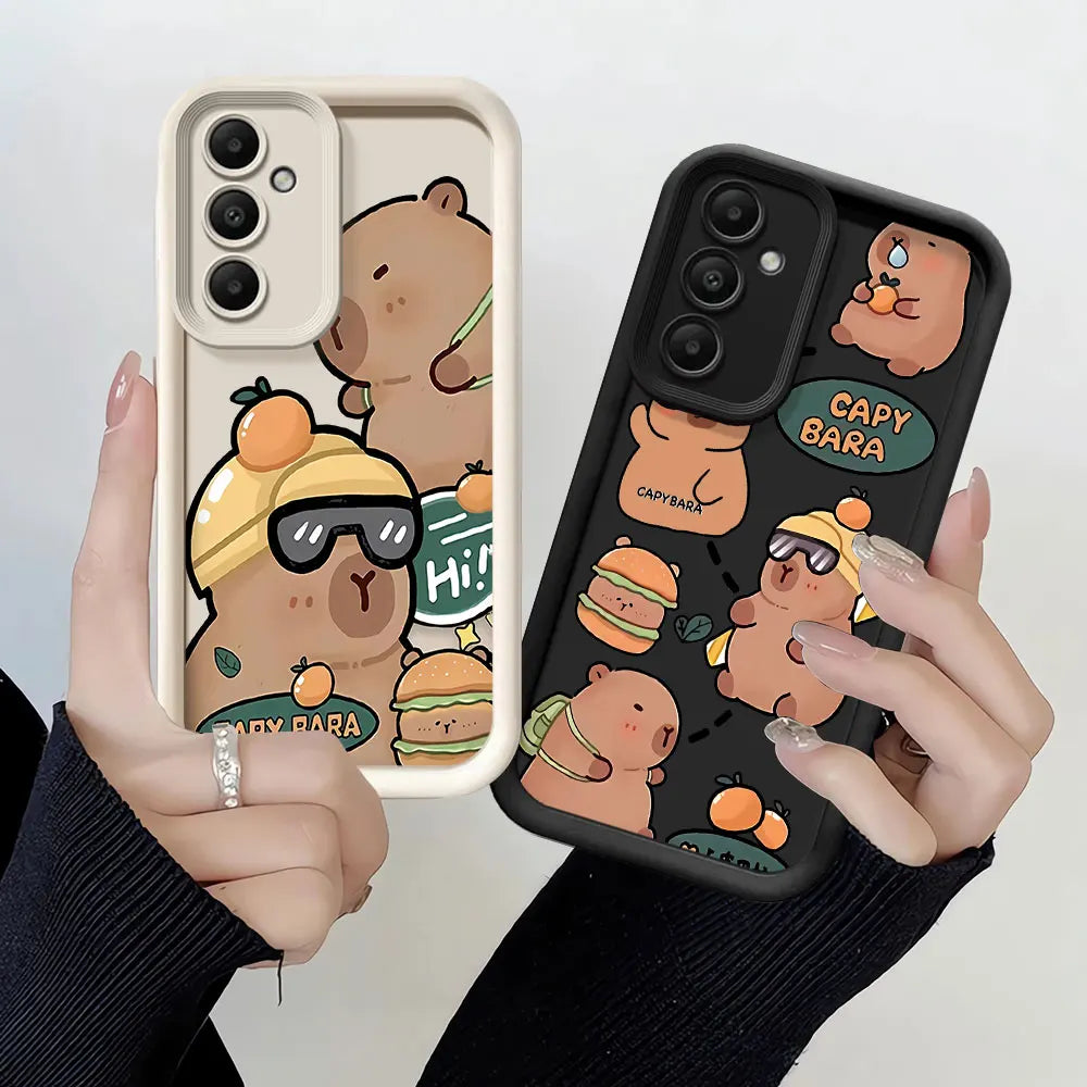 Capybara Phone Case for Samsung Galaxy A Series – Soft Silicone Shockproof Cover