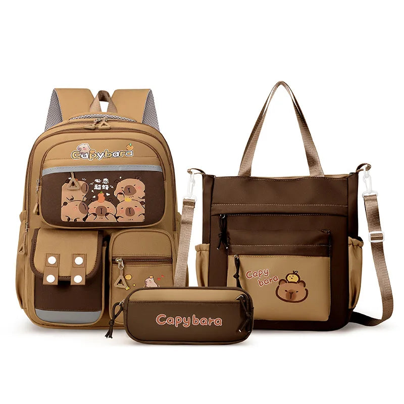 Capybara Cartoon Backpack – Lightweight, Durable & Adorably Cute