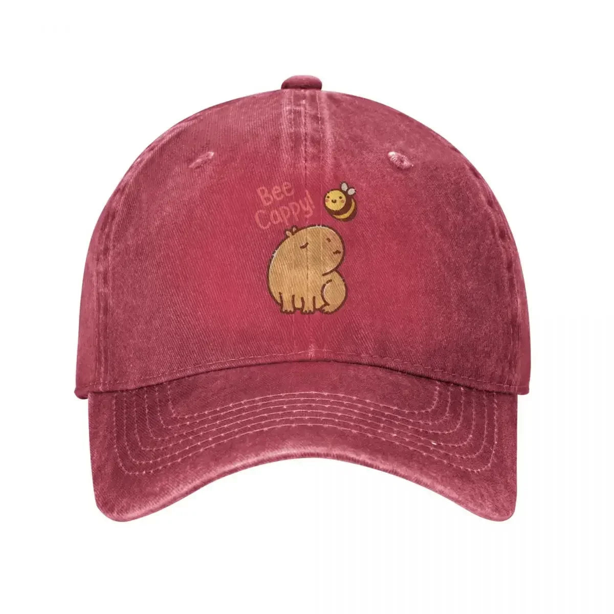 Bee & Capybara Vintage Baseball Cap