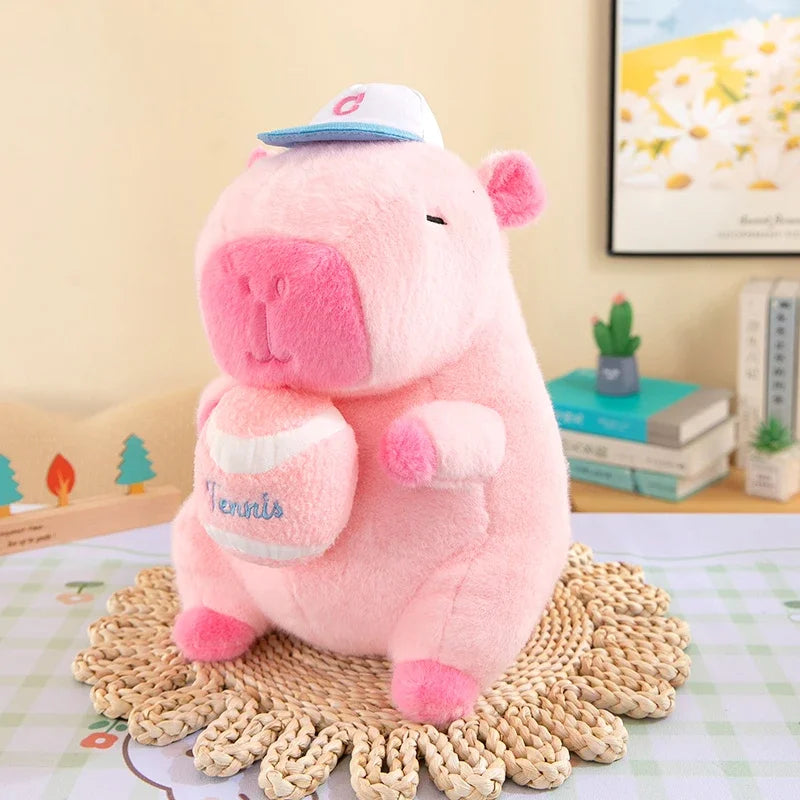 Fluffy Capybara Plush Toys – Big Kawaii Stuffed Animal (25/40/50cm)