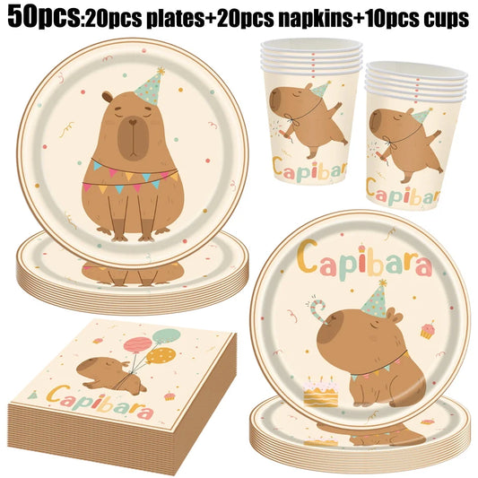 Capybara Birthday Party Supplies – Complete Decorations for Kids' Parties