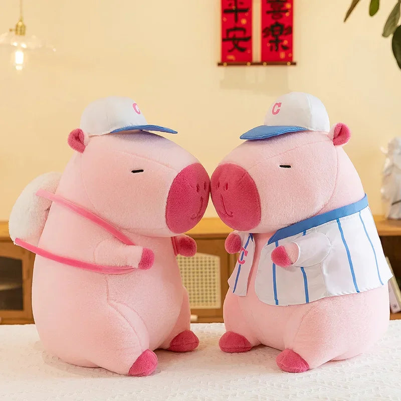 Fluffy Capybara Plush Toys – Big Kawaii Stuffed Animal (25/40/50cm)