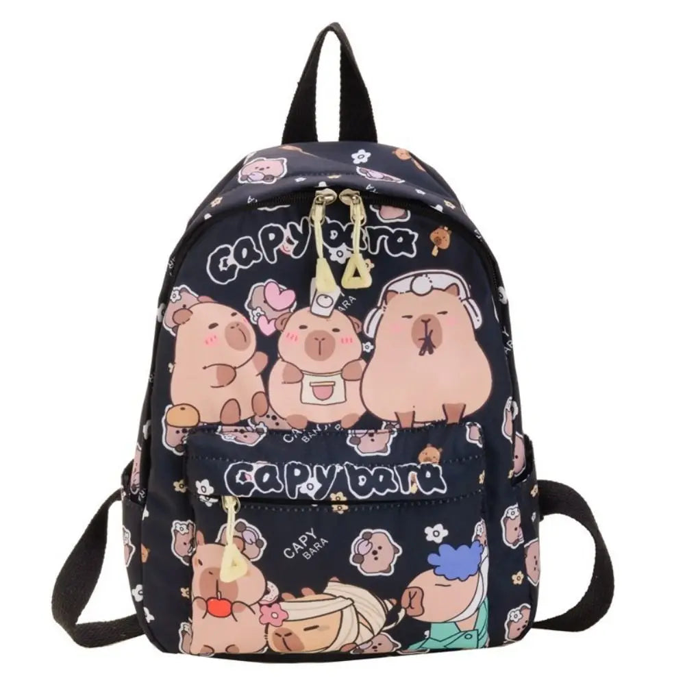 Cute Capybara Backpack – Lightweight & Spacious School Bag