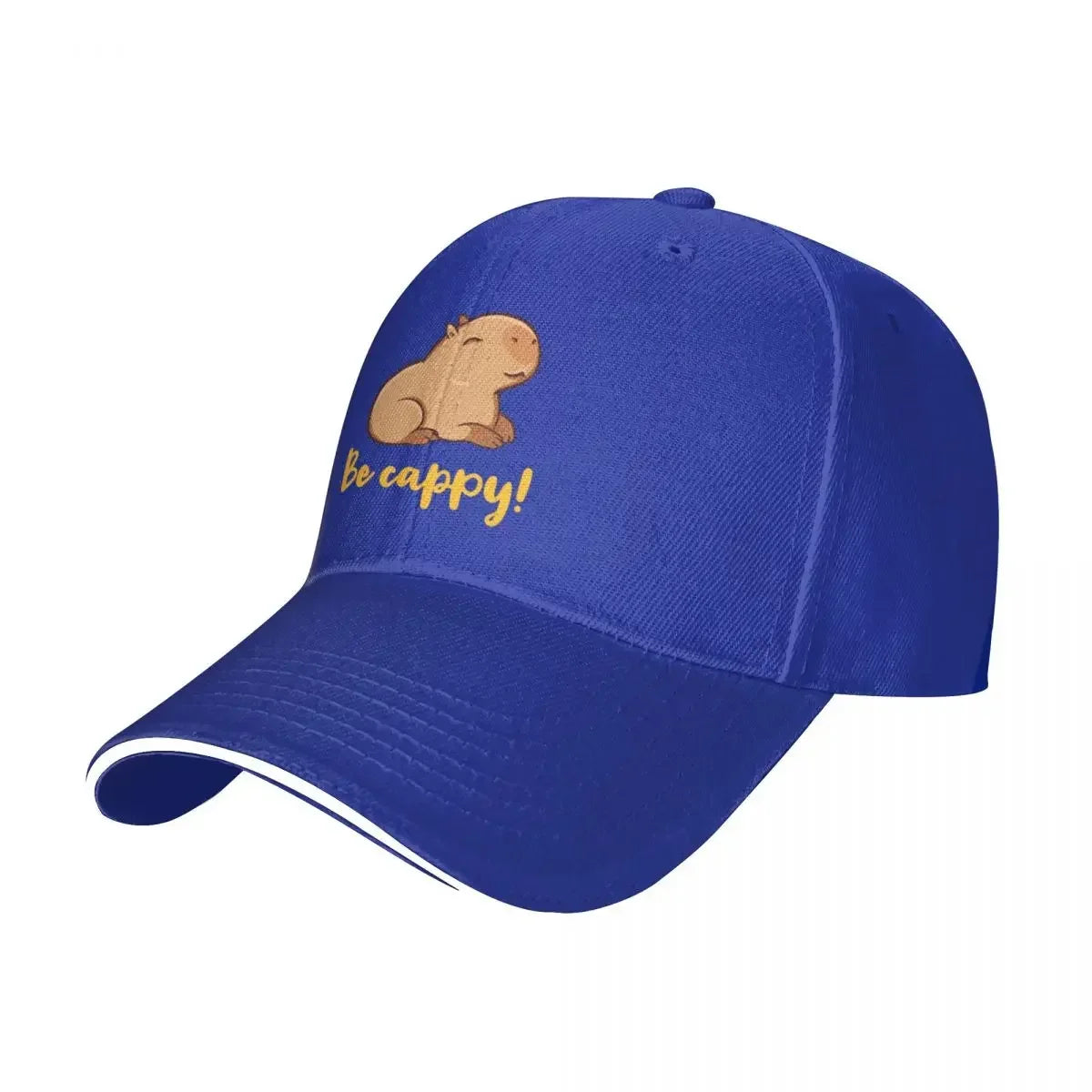 “Be Cappy” Capybara Baseball Cap – Unisex Adjustable Sun Hat