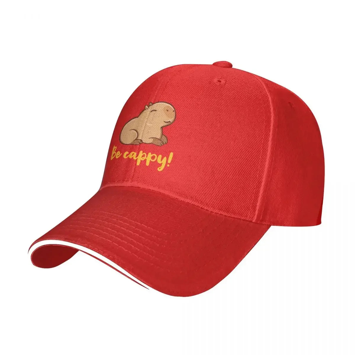 “Be Cappy” Capybara Baseball Cap – Unisex Adjustable Sun Hat