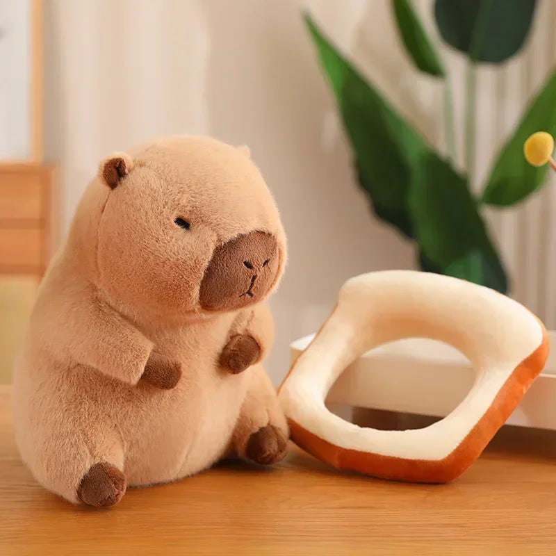 Kawaii Capybara Plushies – Cute Toast Stuffed Animal Doll