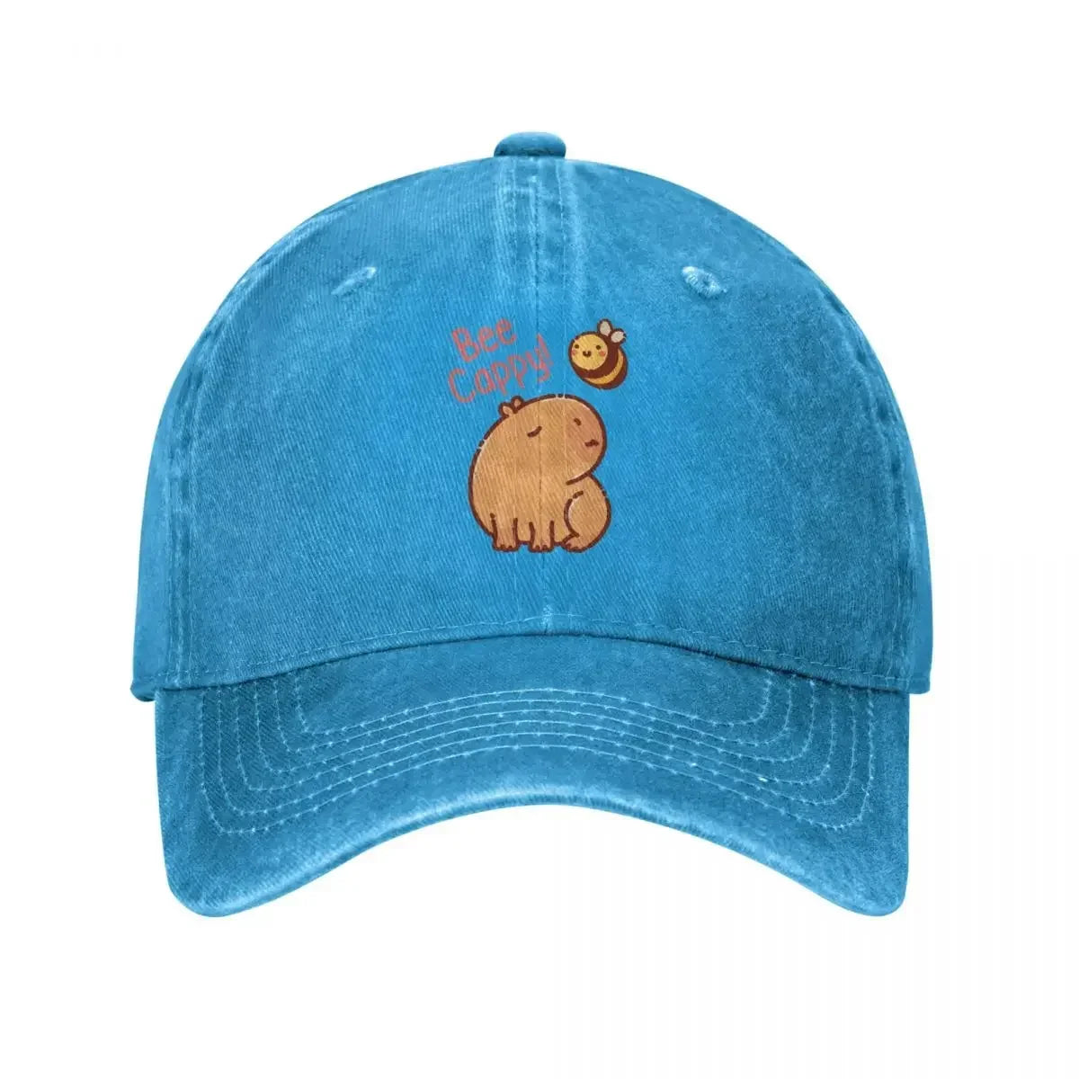 Bee & Capybara Vintage Baseball Cap