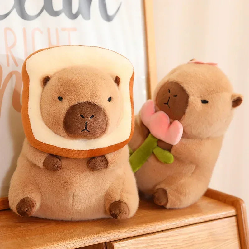 Kawaii Capybara Plushies – Cute Toast Stuffed Animal Doll