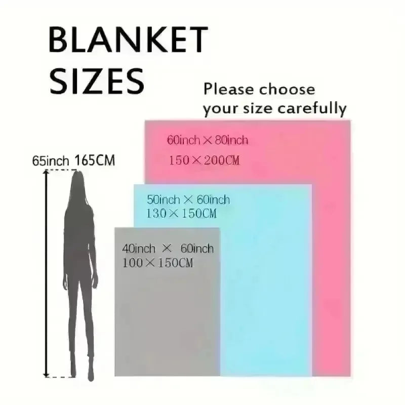 Soft Flannel Capybara & Duck Print Throw Blanket
