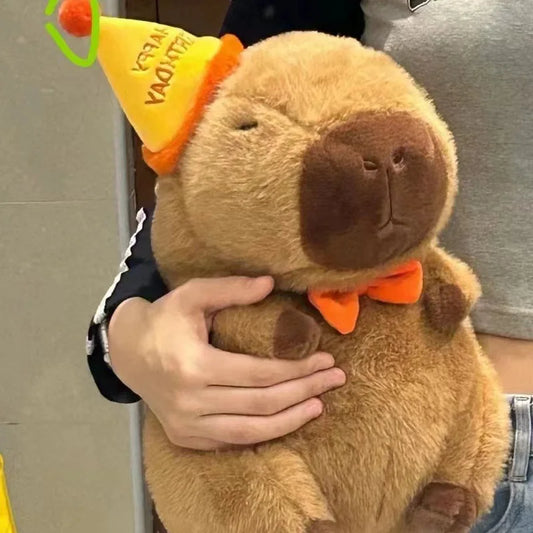 Kawaii Capybara 'Happy Birthday' Plushie