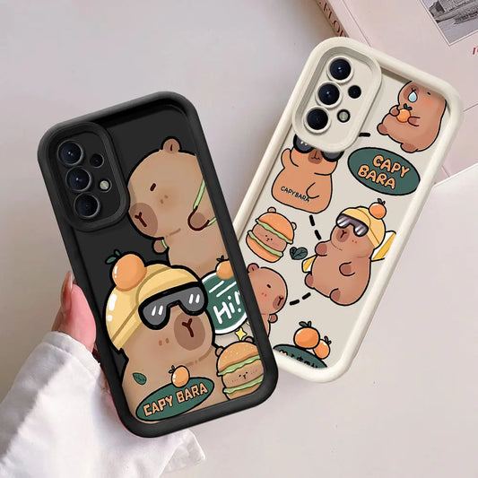 Capybara Phone Case for Samsung Galaxy A Series – Soft Silicone Shockproof Cover