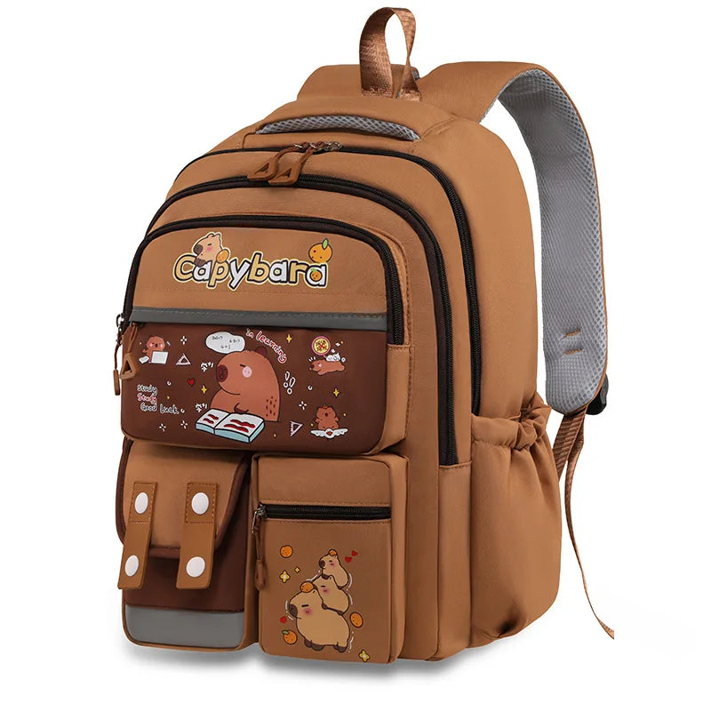 Capybara Cartoon Backpack – Lightweight, Durable & Adorably Cute