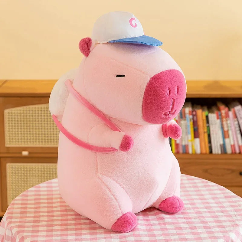 Fluffy Capybara Plush Toys – Big Kawaii Stuffed Animal (25/40/50cm)