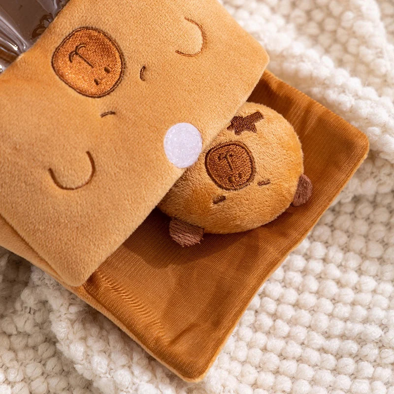 Capybara Snack Bag Plush Toy – Cute Soft Stuffed Animal Doll (19cm)