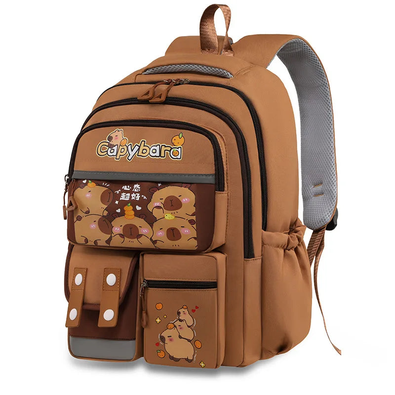 Capybara Cartoon Backpack – Lightweight, Durable & Adorably Cute