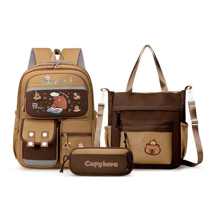 Capybara Cartoon Backpack – Lightweight, Durable & Adorably Cute