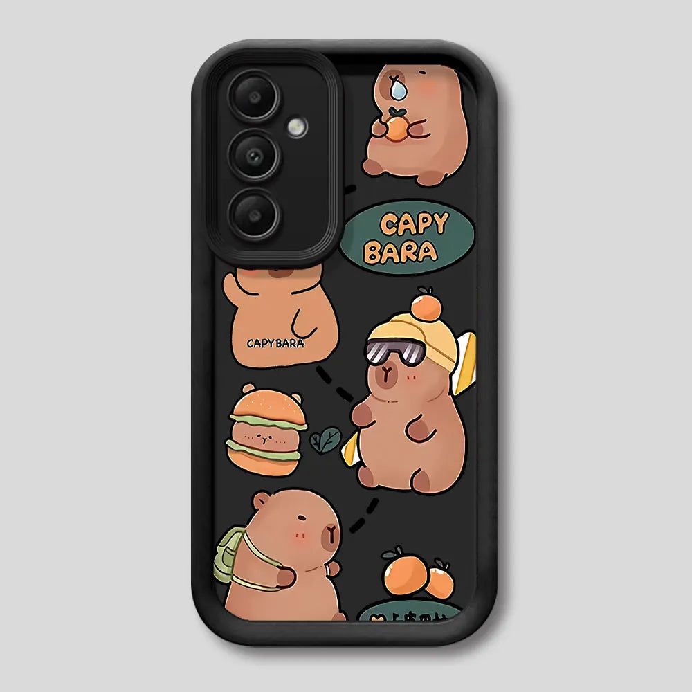 Capybara Phone Case for Samsung Galaxy A Series – Soft Silicone Shockproof Cover