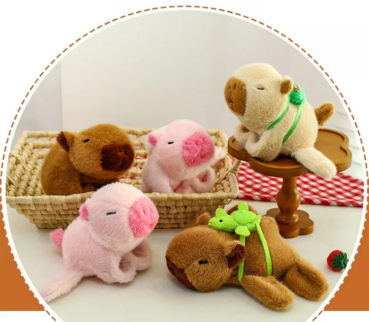 Capybara Hug Slap Bracelet – Plush Toy Wristband