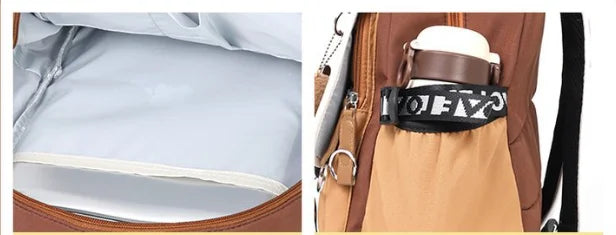 Waterproof Capybara Backpack or Schoolbag for Kids and Teenagers with Plush Keychain