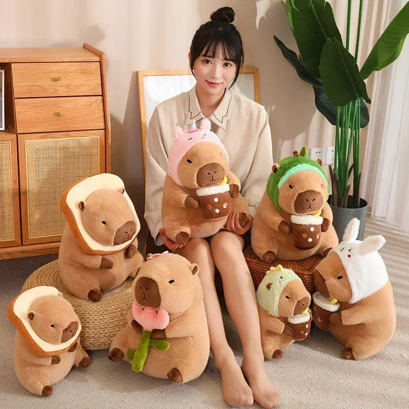 Kawaii Capybara Plushies – Cute Toast Stuffed Animal Doll