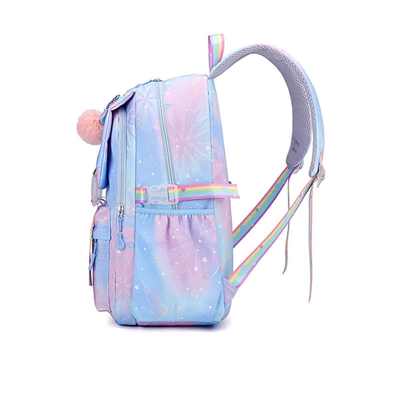 Capybara & Watermelon Graphic School Backpack – Cute Cartoon Bag for Kids