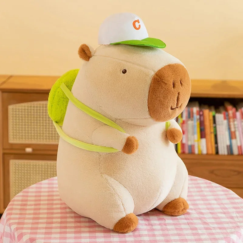 Fluffy Capybara Plush Toys – Big Kawaii Stuffed Animal (25/40/50cm)