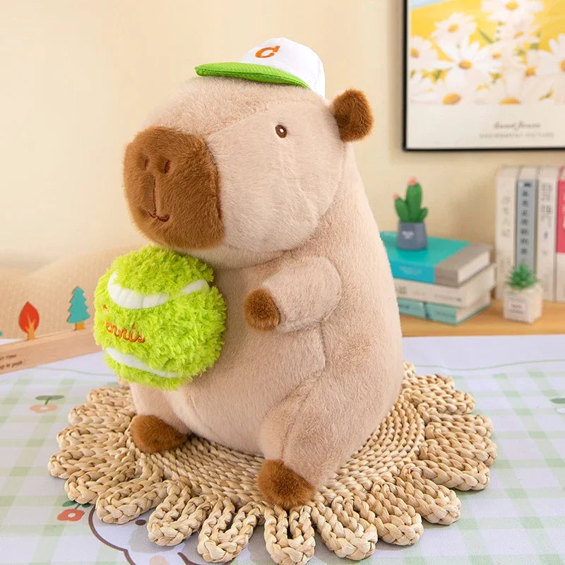 Fluffy Capybara Plush Toys – Big Kawaii Stuffed Animal (25/40/50cm)