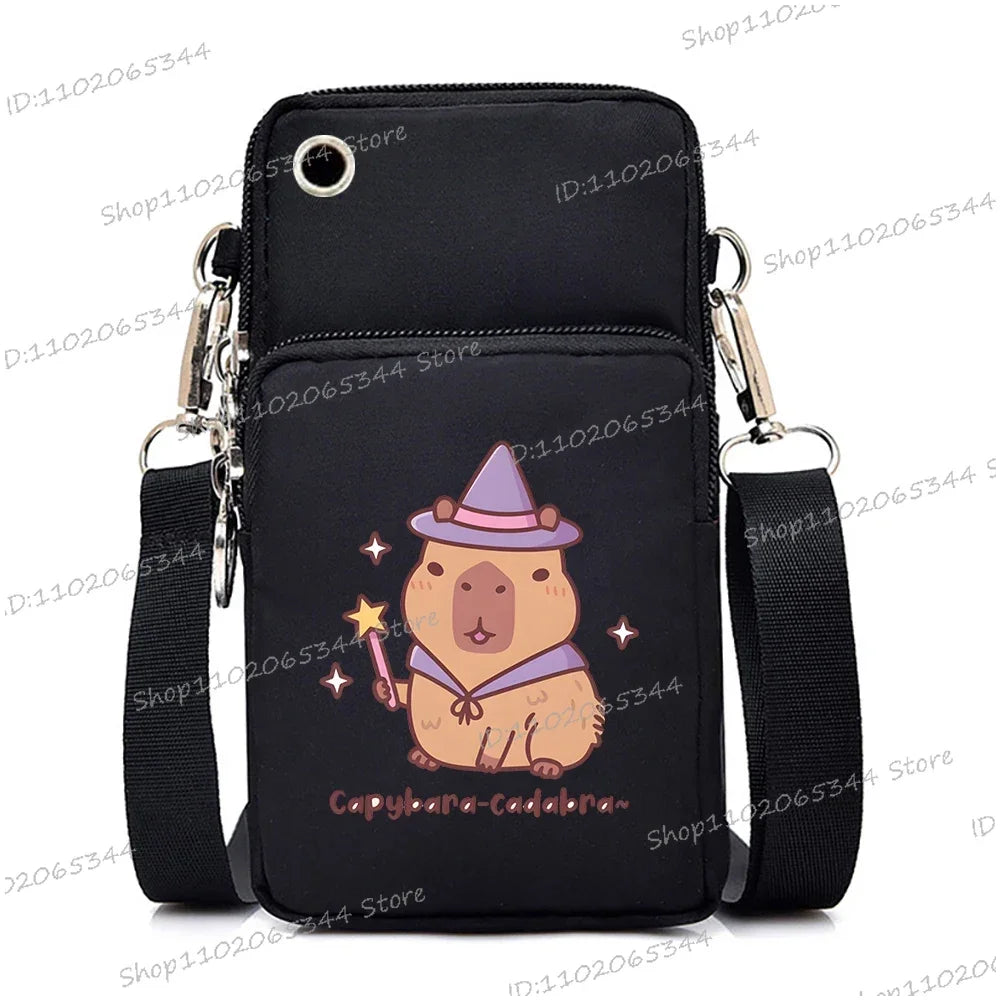 Capybara Boba Tea Messenger Bag – Cute Small Crossbody & Coin Purse