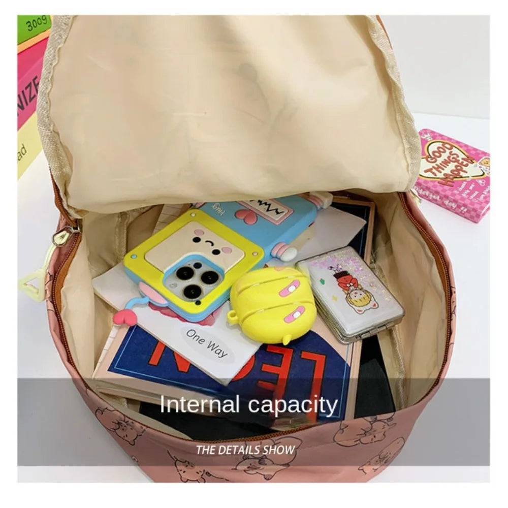 Cute Capybara Backpack – Lightweight & Spacious School Bag