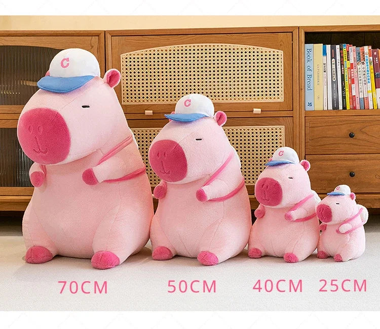 Fluffy Capybara Plush Toys – Big Kawaii Stuffed Animal (25/40/50cm)